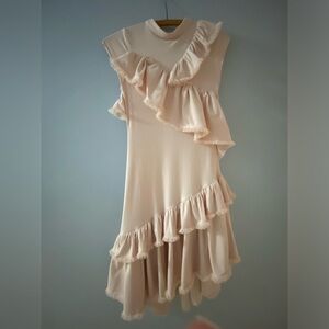 Joyfolie Mia Joy pale pink ruffle dress size 8